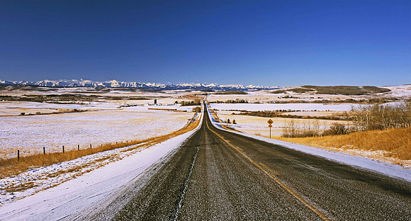 Country road, Millarville, AB.