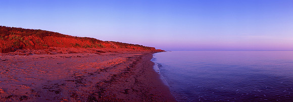 Sunrise on Cavendish Beach, PEI.