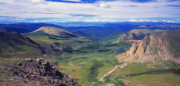Rocky Mountains from Mt. Evans, CO.